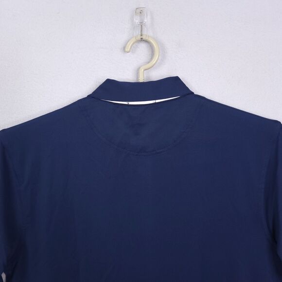 Byron Nelson Dri Way Polo Golf Shirt Mens Navy Sz M Short Sleeve Performance NWT - Picture 8 of 16